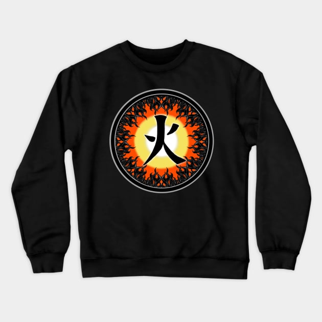 Fire (Ka) Element Crewneck Sweatshirt by Penciligram